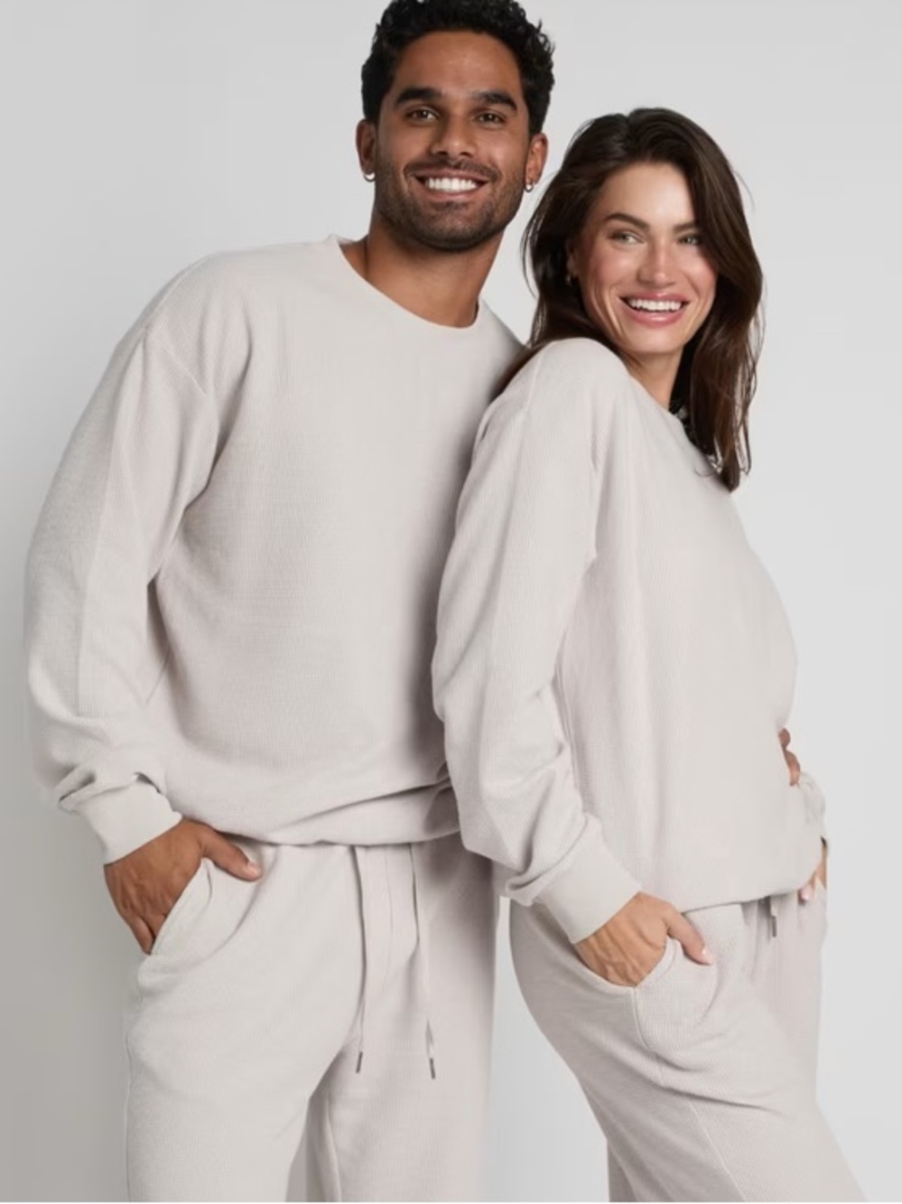 NWT Comfrt Waffle Lounge Longsleeve Top - M